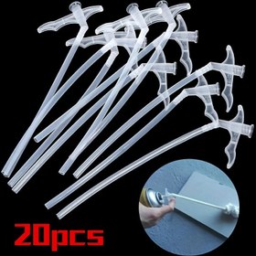 Resim 20 adet sprey köpük nozul tüpü, poliüretan köpük dolgulu sızdırmazlık ve ısı yalıtım için kullanılan tek kullanımlık lastik hortum adaptörü 