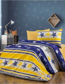 Resim Taraftar Baskılı Çocuk Nevresim Takımı 2 Yastıklı 120x200 Yataklar İçin Sarı 