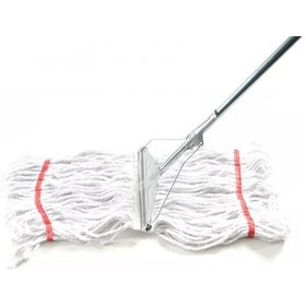 Resim Cod-Ex Geniş Yedek Islak Mop Paspas Ucu Başlığı Püskül Pamuklu Beyaz 500 G 25 CM 