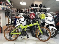 Resim katlanır bisiklet slcn 120 Shimano 21 vites yeşil 