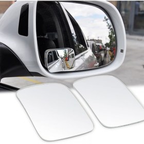 Resim Kör Nokta Aynası Kare Kör Nokta Aynası Gerçek Ayna 2 Adet 