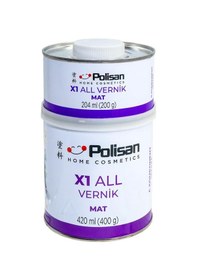 Resim Polisan X1 All Vernik Mat Şeffaf Çift Bileşenli 0.6 Kg 