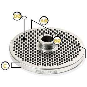 Resim Et Kıyma Makine Aynası 32 Numara 12 Mm 