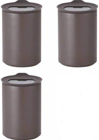 Resim Fika One Seramik 3 Adet 650 Ml Gri Saklama Kabı D-neone065-07 