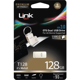 Resim LinkTech T128 Premium Dual 90MB/S 128GB Type-C Otg Flash Bellek 