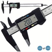 Resim 1 adet 100/150mm Elektronik Dijital Kaliper Karbon Fiber Dial Vernier Kaliper Ölçüm Aracı Mikrometre Ölçüm Aracı Dijital Cetvel 