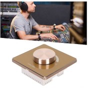 Resim Tenfowee 50w Cam Panelli Alüminyum Çerçeveli Ses Kontrolörü - Beş Seviye Tespitli Ton Ayarı Anahtarı, 50w Altı Sabit Dirençli Hoparlörler İçin Diğer 