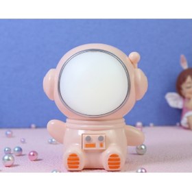 Resim hediyeconcepti Karikatür Spaceman Gece Işıkları Usb Şarj Edilebilir Lambalar Çocuklar Için Bebek Masa Lambası 