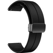 Resim Galaxy Uyumlu Watch 46mm Krd-84 22mm Uyumlu Zore Kordon-koyu Gri 