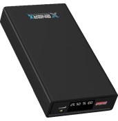 Resim Enerx Powerbank 20000 mAh 2.1 Amper LED Göstergeli ENR-P2025DC Siyah 