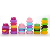 Resim rafiel Katlanabilir Portatif Silikon Su Şişesi 500 Ml Model 3 