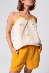 Resim Ellia Soft Pure Comfort Müslin Yaz Seti Nefes Alan İp Askılı Takım 