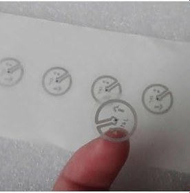 Resim Alkatronik Uhf J41 Etiket Kart 860-960Mhz 12mm Yuvarlak Yapışkanlı Pasif Rfid Film Tag Ürün Araba Kitap Kıyafe 