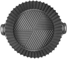 Resim Korkmaz Airfryer Silikon Pişirme Kabı Siyah 