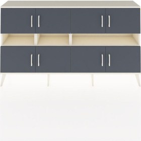 Resim Arges Konsol 8 Raflı 8 Kapaklı 176x30x99 Aytaşı-antrasit/aytaşı Antrasıt/aytası - Aytası 