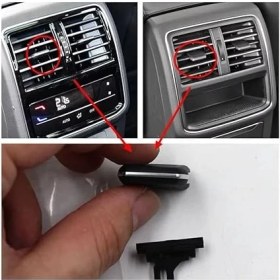 Resim Passat B8, Passat B8,5 (2015 >2022) Ile Uyumlu Arka Konsol Klima Havalandırma Izgarası Yönlendirme Klipsi. Yönlendirme Düğmesi. 3G0819203A 1qb / 3G0819203 / 3G8819203 