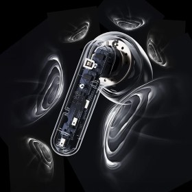 Resim Lenyes Serene x AI Çeviri Özellikli Anc/enc Teknolojili Kulak Içi Tws Bluetooth Kulaklık V6.0 Siyah 