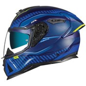 Resim Nexx Sx.100R Skıdder Mat Mavi Neon Sarı Kask 