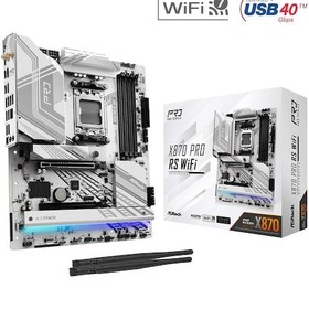 Resim Asrock X870 Pro Rs Wifi Amd X870 Soket Am5 Ddr5 8000+ Oc Mhz Atx Aaaa11asr0018 