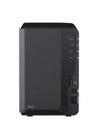 Resim Synology DS223A5 2 GB 10 TB HDD 2x3.5" Sata Desteği Raid 0-1 Nas Depolama Ünitesi 