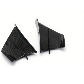 Resim Tongdashop Karbon Fiber Modified Fixed Wing - Aerodinamik Motosiklet Fairing, Yüksek Hız & Yakıt Tasarrufu, Sokak Ve Tur Motosikletleri İçin. 