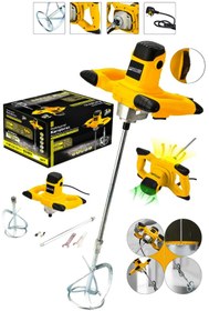 Resim Jetta Power Tools Devir Ayarlı Elektrikli Alçı Boya Ve Harç Karıştırıcı Mikser 
