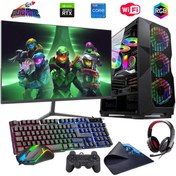 Resim i7 14700F 16GB DDR4 480SSD 6GB RTX3050 24\ Mon. Oyun Bilgisayarı (Gaming SET) 