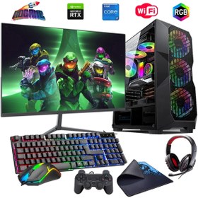 Resim i7 14700F 16GB DDR4 480SSD 6GB RTX3050 24\ Mon. Oyun Bilgisayarı (Gaming SET) 
