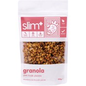 Resim SLİMPLUS Çikolata Çilek Fındık Glutensiz İlave Şekersiz Vegan Granola 250g 