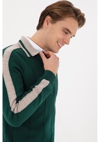 Resim U.s. Polo Assn. Erkek Koyu Yeşil Kazak /triko 50315043-vr079 Koyu Yesıl 