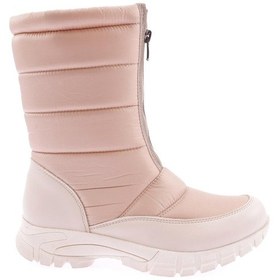 Resim Dgn 1051 Kadin Kürklü Önden Fermuarli Bot 1051-2113-R12632 Ten Rengi 