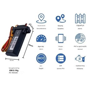 Resim ARBIX Araç Tır Minibüs Otobüs Tekne Motor Motosiklet Takip Sistemi 12V 24V Uzaktan Blokajlı IP67 Su Geçirm 