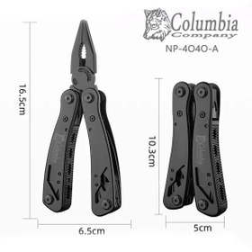 Resim Columbia Company Çok Amaçlı El Aleti, 9 Multi Tool, Testere, Pense, Tornavida, 