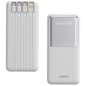 Resim Sunix 12000 Mah Dijital Göstergeli Dahili Çoklu Kablolu Taşınabilir Powerbank 