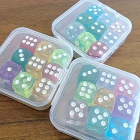 Resim 9 Parça Renkli Zar Seti - Şeffaf Saklama Kutuları, Matematik Oyunları ve Eğitici Aktiviteler İçin Mükemmel Seçim - Dayanıklı, Taşınabilir ve Kolay Düzenlenebilir 