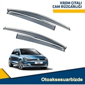Resim Vw Golf 7 Mügen Cam Rüzgarlığı Kromlu Hb 2013-2021 Arası 4 Lü Set N11.876 
