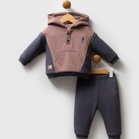 Resim U.s. Polo Assn Erkek Bebek Kahverengi Takım 5274-48912 kahverengi 