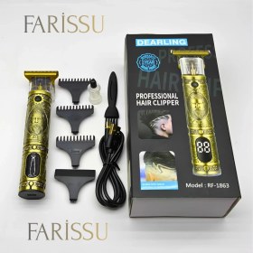 Resim 212 Farissu Dearling RF-1863 Antika Tasarım Profesyonel Kablosuz Saç Sakal Traş Makinesi 