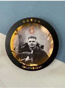 Resim Galatasary Icardi Baskılı Bluetooth Bağlantılı Led Işıklı Tablo 
