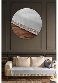 Resim Asya Koltuk Örtüsü 115x200 Cm - Gri 