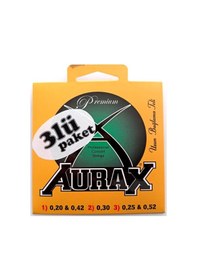 Resim Aurax 3arx20 Üçlü Paket Uzun Sap Bağlama Teli 0,20 Profesyonel 