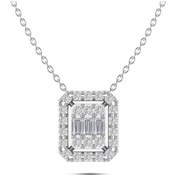 Resim Silvanit Pırlanta 0,15 Karat Pırlanta Baget Kolye 