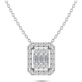 Resim Silvanit Pırlanta 0,15 Karat Pırlanta Baget Kolye 