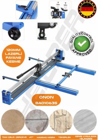 Resim HEİLBER YENİ NESİL BLUE 120CM LAZERLİ YAĞLI ÇİFT SÜRGÜLÜ HASSAS KESİM METRELİ SERAMİK FAYANS GRANİT KESME MA 
