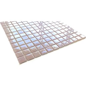 Resim Mutfak Tezgah Arası, Havuz, Banyo, Sauna, Spa, Iç ve Dış Dekorasyonda Tüm Yüzeyler Için, Güz Gülü, 31,5X31,5CM. Fileli Cam Mozaik. (10 File Karo = 1 M2 Fiyatıdır ) 