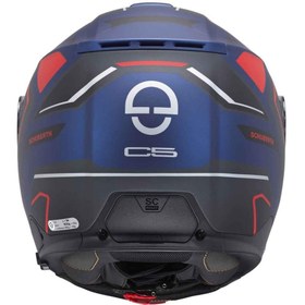 Resim Schubert C5 Omega Blue Çene Açılır Motosiklet Kask Mavi - Kırmızı 