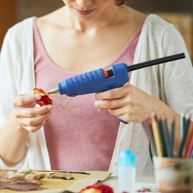 Resim Şeffaf Sıcak Silikon Çubuğu Standart Kalın 11MM x 21.5cm - 10'lu Paket Çubuk Silikon 