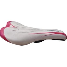 Resim Selle Royal Saddle Sele Çelik Ray Kelepçesiz 260MM 130MM Beyaz Kırmızı 