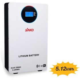 Resim Sako Li-sun 25.6 Volt 200ah 5.12kwh Lifepo4 Lityum Akü 