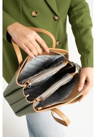 Resim Just Polo Kadın Günlük Kullanıma Uygun Ayarlanabilir Askılı Lüks El Ve Omuz Çantası Shopper Yeşil 